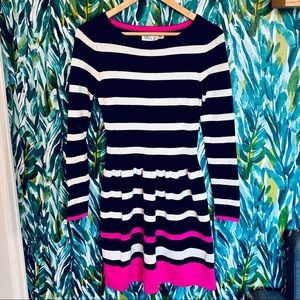 Eliza J Women’s Dress Black White Stripe Size XS